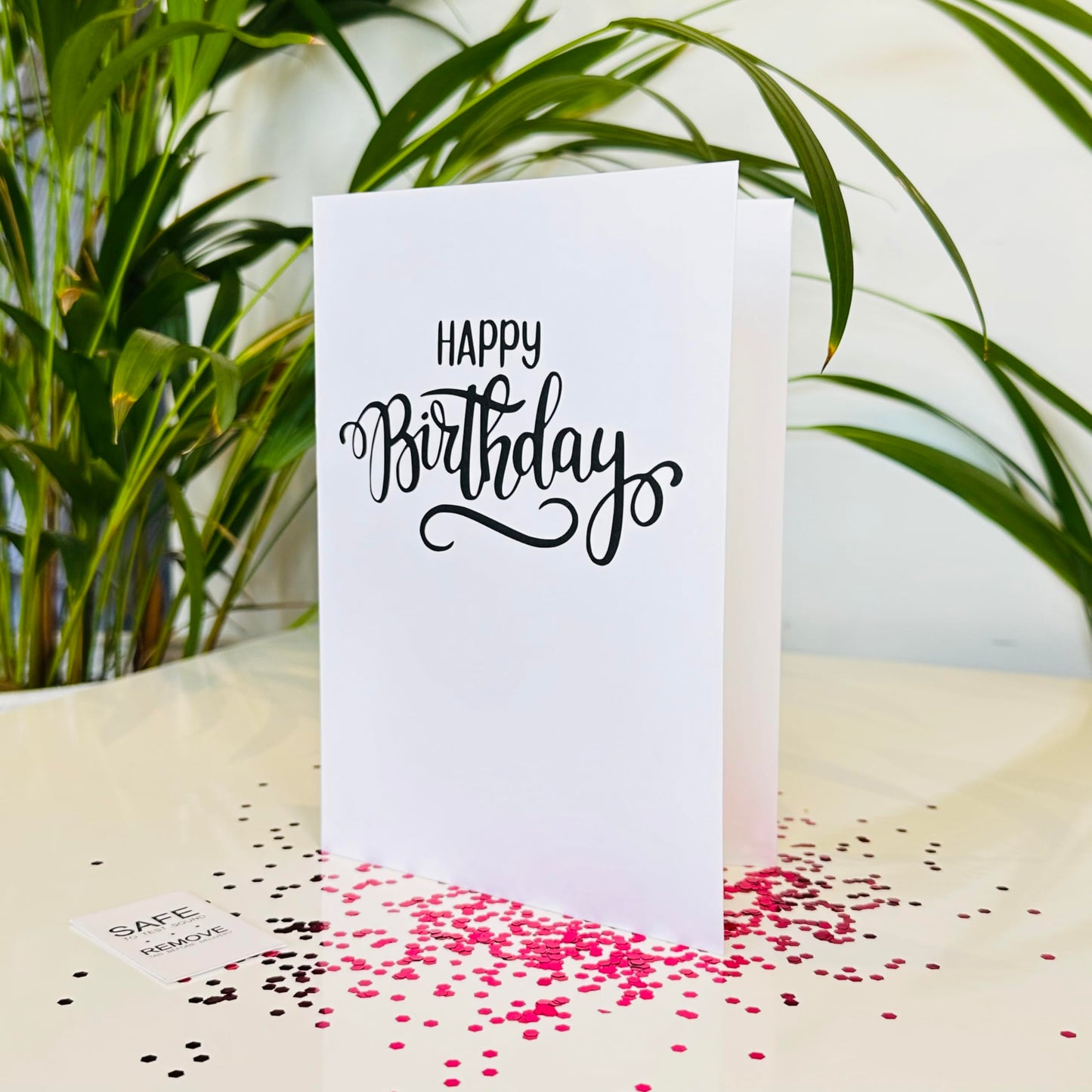 Endless Singing Birthday Card with Glitter Surprise